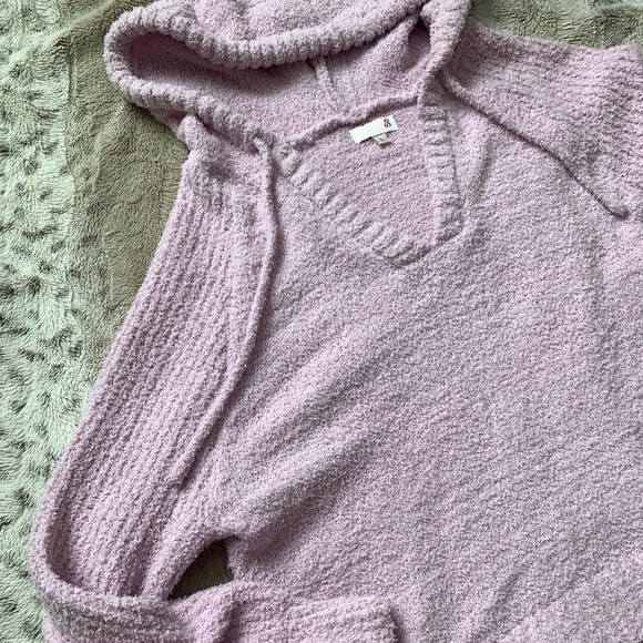 SO Pink Hooded Soft Cozy Sweater Size L - Picture 2 of 6
